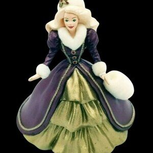 Barbie Ornament 1996 Christmas Tree Hallmark Keepsake Holiday Vintage Decor